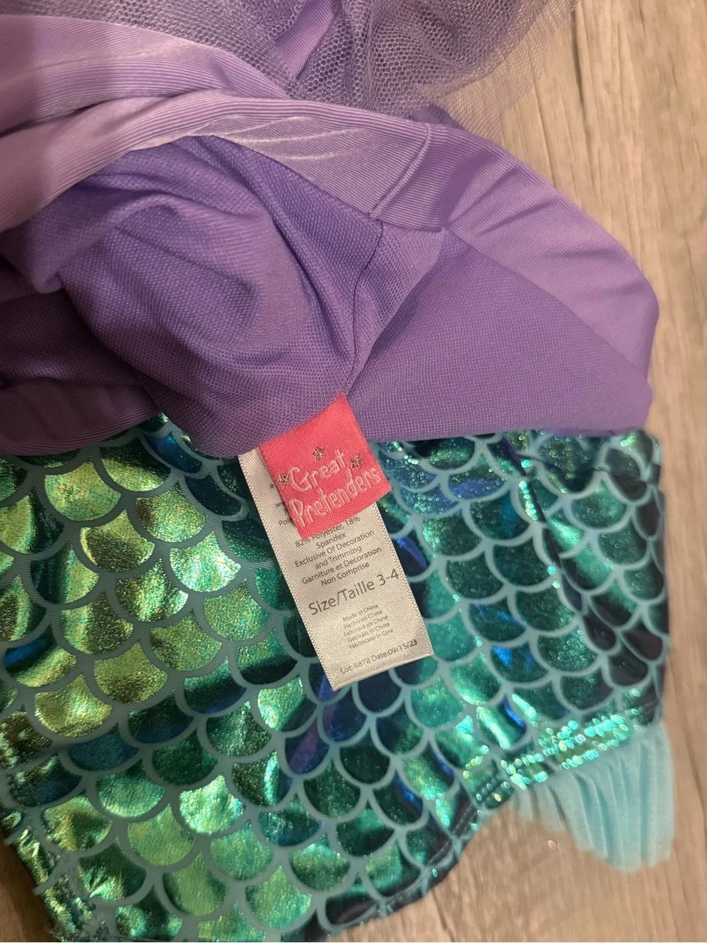 Great Pretenders Mermaid Swimsuit Girls 3t-4t